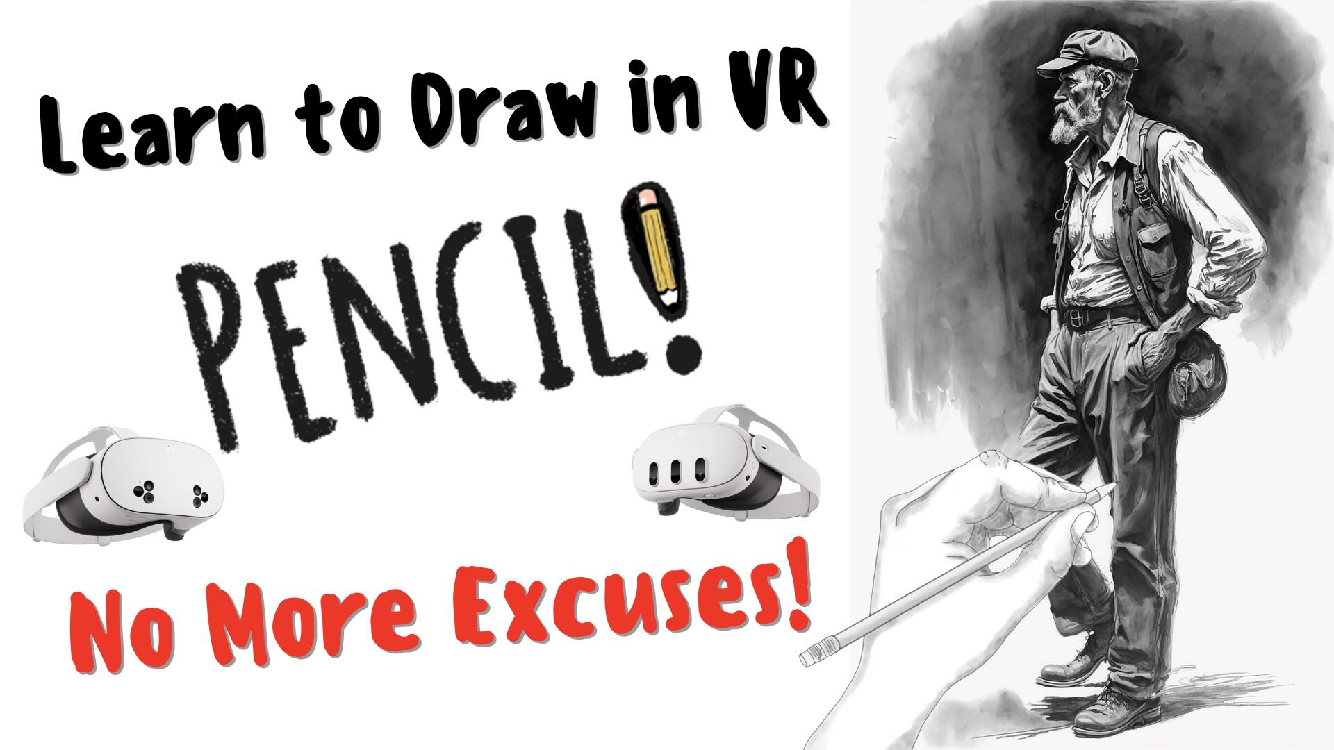No More Excuses – Learn to Draw in VR with “Pencil!” a Mixed Reality App on Meta Quest