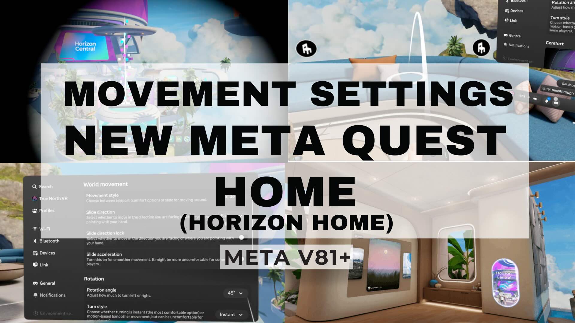 New Horizon/Meta Home Movement Settings – Meta Quest Tips