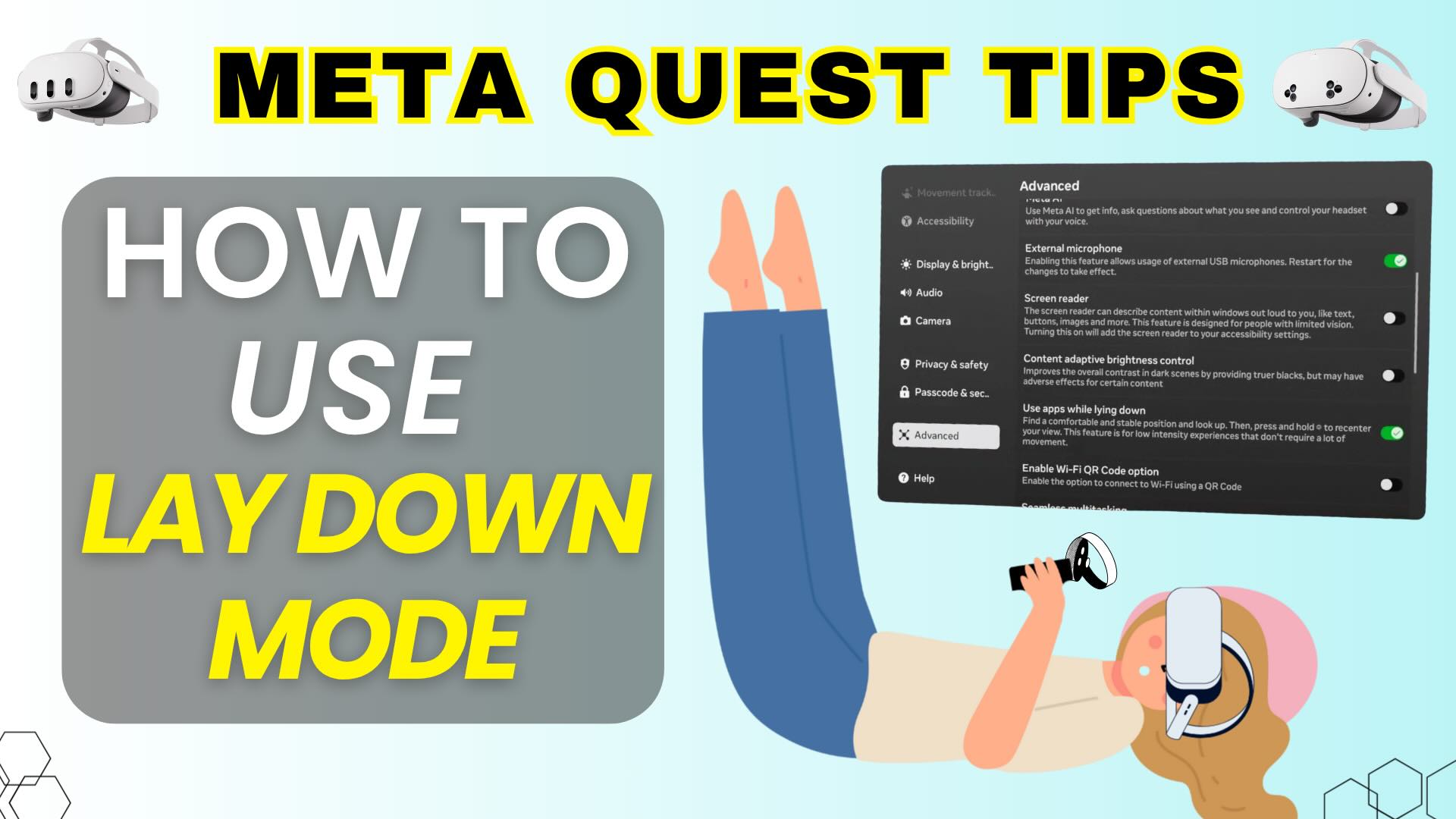 How to Use the Meta Quest Laying Down – Meta Quest Tips