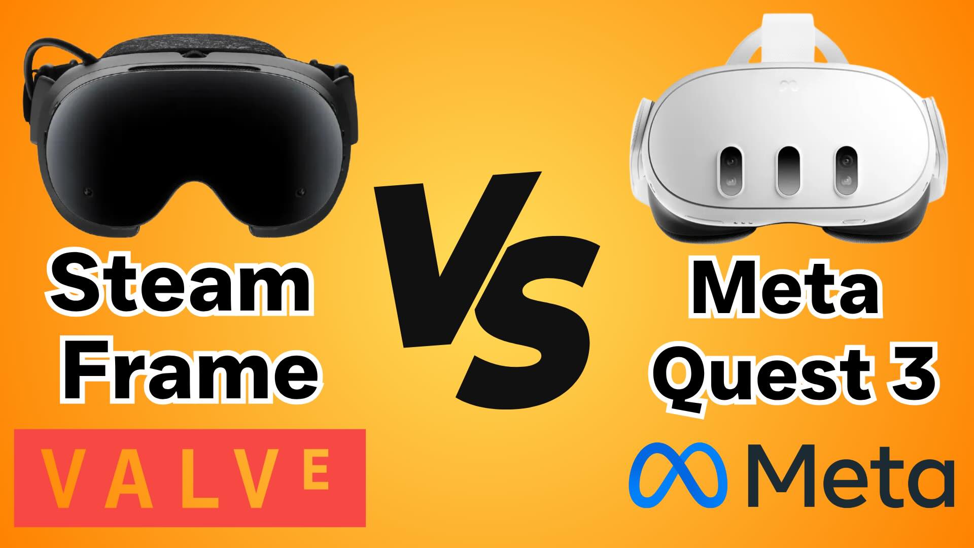 Steam Frame VS Meta Quest 3 – Head to Head Spec Comparison – What Are Your Thoughts?
