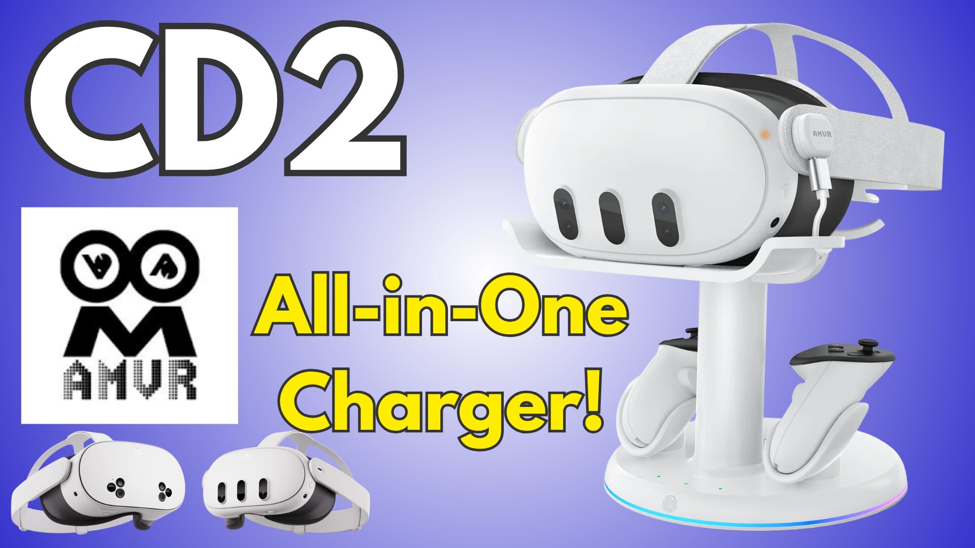 AMVR CD2 Charging Dock Review – The Best All-in-One Charging Solution for Meta Quest 3 and 3s?