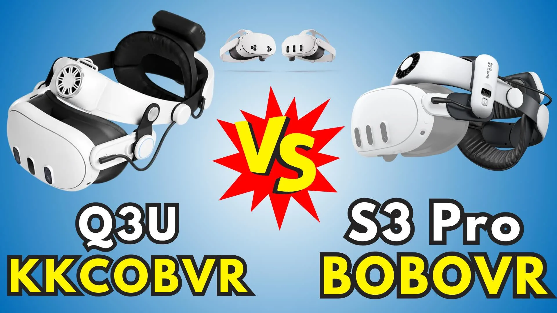 Kiwi Design H4 Boost VS BOBOVR M3 Pro - Meta Quest 3 & 3s Head
